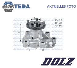 O131 MOTOR KÜHLWASSERPUMPE WASSERPUMPE DOLZ FÜR VAUXHALL CORSAVAN I,ASTRA III