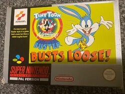 Tiny Toon Adventures Buster Busts lose SNES/Super Nintendo. verpackt + komplett