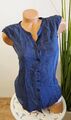 Soccx Bluse Gr. XS 34 blau Blusentop