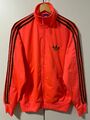 ADIDAS FIREBIRD TT Tracktop Jacke Lachs Orange Braun Weiß Gr. L Retro Vintage