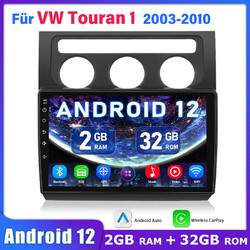 10" Android 13 Autoradio Für VW Touran 1 2003-2010 GPS Navi BT DAB 2+64G Carplay