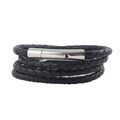 Lederkette Lederband Leder-Armband 5 mm Herren Halskette 17 - 100 cm geflochten