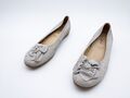 Gabor Damen Ballerina Slipper Halbschuh Schlupfschuh grau Gr 41 EU Art 21891-80