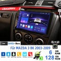 DAB+ 128G Für Mazda 3 2004-2009 BK Android 13.0 Autoradio GPS Navigation WiFi BT