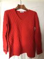 Peter Hahn Damen Pullover Neu Gr 40 AzA 58 Rot Dickes Strick 100% Schurwolle