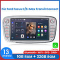 Für Ford Focus C/S-Max Transit Connect Autoradio Carplay Android13 GPS NAVI DAB+