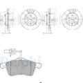 DELPHI BREMSSCHEIBEN 280mm + BELÄGE VORNE passend für VW T4 TRANSPORTER MULTIVAN