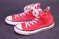 Converse All Star Classic Hi Chucks Sneaker Gr. 37,5 Canvas rot Shabby CH3-184