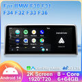 10.25" CarPlay Autoradio Android 14 GPS Navi für BMW F30 F31 F34 F32 F36 NBT EVO