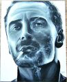 Bart PIKON "Michael" 80x100cm Portrait Michael Fassbender UNIKAT!