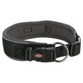 Trixie Premium Hunde Halsband, extra breit, schwarz/grafit, diverse Größen, NEU