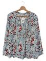 CECIL Bluse L 40 weiß rot blau Blumenmuster 100% Viskose