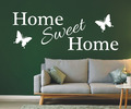 Wandtattoo Home Sweet Home Zuhause Flur Sticker Wandaufkleber Spruch Wohnzimmer 