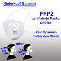 10x Atemschutzmaske FFP2 Mundschutz CE zertifiziert Maske Mund Nase Bedeckung ++
