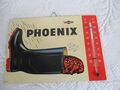 Werbe Schild  PHOENIX  Gummistiefel Reklame  + Thermometer Papier