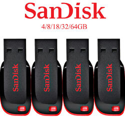 SanDisk 8G 16G 32GB 64GB 128GB thumb Memory Drive Flash Pen SDCZ50 Cruzer Blade