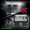 Android 12 Autoradio GPS NAVI WIFI 32GB DAB Für Mercedes Benz C Klasse W204 S204