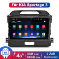 Für KIA Sportage 3 2010 2011-2016 9"Doppel Din Autoradio Bluetooth GPS DAB 4+64G