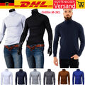 Herren Langarmshirt Rollkragen Pullover Slim Fit Unterhemd Sweatshirt Thermohemd