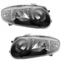 Scheinwerfer Set für Alfa Romeo 147 937 00-05 H1 H7 Schwarz Halogen Neu