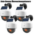 1-4 Dummy Kamera LED Solarleuchte Fake Überwachungskamera Außen Solarlampe Retoo