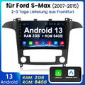 64GB Für Ford S-Max 2007-2015 Autoradio Navi Carplay Android 13 GPS NAVI DAB DSP