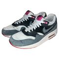 Nike WMNS Air Max 1 Essential Gr. 39 US 8 Weiß Dunkelgrau Pink Sneaker Schuhe