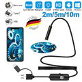 2m/5m/10m USB Endoskop Kamera LED HD Inspektion,Wasserdicht Für PC Android Handy