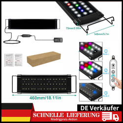 Einstellbar LED RGB Aquarium Beleuchtung Lampe Vollspektrum Aufsetzleuchte Licht