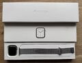 Apple Watch Series 7, Edelstahl, silber 41mm, Milanaise Armband