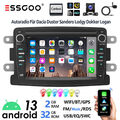 Autoradio 32G Android 13 Carplay RDS Navi Kamera Für Renault Dacia Duster Dokker