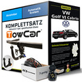 Für VW Golf VI Cabrio Typ 517 Anhängerkupplung abnehmbar +eSatz 7pol 11- NEU AHK