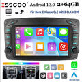 Autoradio Carplay 2+64G Android 13 GPS NAVI Für Benz C-Klasse CLK W209 CLC W203