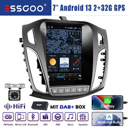 DAB+ Für Ford Focus MK3 2012-18 Kamera CarPlay Autoradio Android 12 GPS Navi RDS