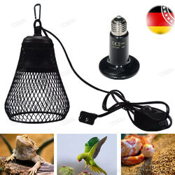 Terrarium Aquarium Heizlicht Wärmelampe mit Halterung UVB UVA Reptilien Strahler
