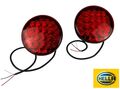 2x HELLA LED Heckleuchte Ø 122,4 mm Bremslicht 24V Schlusslicht ADR GGVS ECE