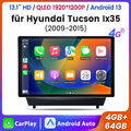 CarPlay Autoradio Für Hyundai ix35 2009-2015 Android 13 GPS Navi DSP WIFI 4+64GB