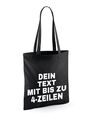 Jutebeutel Bedrucken Personalisiert mit Wunschtext Stoffbeutel Baumwolle Tasche