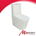 Spülrandloses WC mit Spülkasten Stand Toilette Soft Close WC Sitz Keramik 3/6 L.