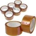 Klebeband 6x 66 M Pack Paket Band Klebeband Transparent Naturkautschuk Solvent