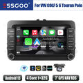 Carplay Autoradio Android 13 GPS Kam 32G Für VW GOLF 5 6 Touran POLO 6R Caddy 3