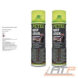 PETEC 2x 500ml ROSTLÖSER MoS2 UNIVERSAL KRIECHÖL ROSTENTFERNER Die Nr.1* für Autoteile: Top-Preis-Leistungs-Verhältnis