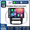 13.1”Carplay Für Benz Vito 3 W447 Android13 4+64G Autoradio GPS Navi BT WIFI SWC