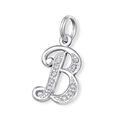 Anhänger Buchstaben mit Kristall Silber 925 Silber Unisex BFF Letter Charm Kette