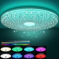 RGB LED Deckenlampe Dimmbar mit Bluetooth APP Fernbedienung Musik Lautsprecher