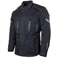 Textil Motorradjacke mit Nubukleder- Motorrad Jacke  Protektoren + Membrane