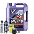 Motoröl 5W40 LIQUI MOLY 5L+MANN Ölfilter+Spülung+Cera Tec+Ölablassschraube