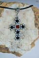 Kette mit  Anhänger - Kreuz - Gothic ,Biker,  - Unisex - NEU Halskette (Typ C)