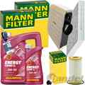 MANN INSPEKTIONSPAKET+6L MANNOL NRG 5W-30 ÖL passend für AUDI Q7 4M TOUAREG TDI