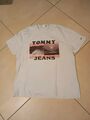 Tommy Hilfiger Herren T-Shirt  Creme Weiß Gr L